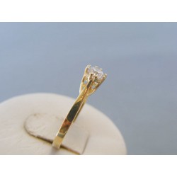 Zlatý dámsky prsteň žlté zlato zirkón DP56174Z 14 karátov 585/1000 1.74g