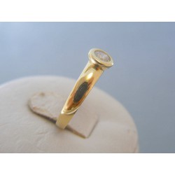 Zlatý dámsky prsteň žlté zlato zirkón DP52210Z 585/1000 14 karátov 2.10g