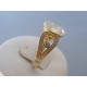 Zlatý dámsky prsteň žlté zlato zirkóny DP57529Z 14 karátov 585/1000 5.29g