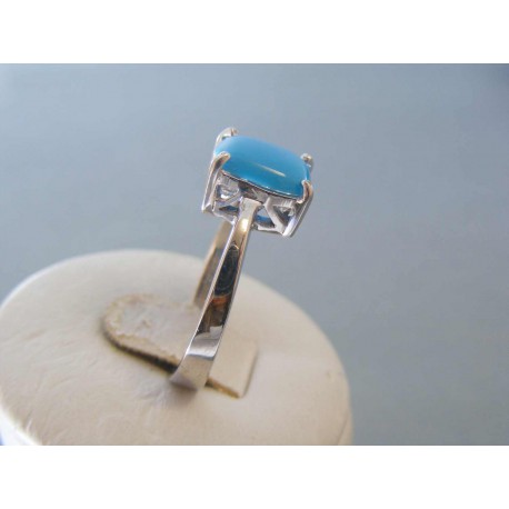 Strieborný dámsky prsteň modré očko VPS60437 925/1000 4,37g