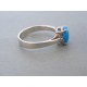 Strieborný dámsky prsteň modré očko oval VPS60328 925/1000 3,28g