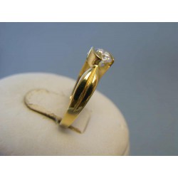Zlatý dámsky prsteň žlté zlato zirkón DP55233Z 14 karátov 585/1000 2,33g