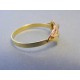 Zlatý dámsky prsteň žlté červené zlato DP64200V 14 karátov 585/1000 2,00g