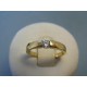 Zlatý dámsky prsteň zirkón žlté zlato DP55284Z 14 karátov 585/1000 2,84g