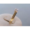 Zlatý dámsky prsteň zirkóny žlté biele zlato VP59195V 14 karátov 585/1000 1,95g