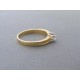 Zlatý dámsky prsteň zirkóny žlté biele zlato VP59310V 14 karátov 585/1000 3,10g