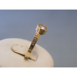 Zlatý dámsky prsteň žlté zlato zirkóny VP59279Z 14 karátov 585/1000 2,79g