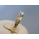 Zlatý dámsky prsteň žlté biele zlato zirkóny VP58310V 14 karátov 585/1000 3,10g