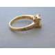 Zlatý dámsky prsteň zirkóny žlté zlato VP55380Z 14 karátov 585/1000 3,80g