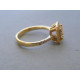 Zlatý dámsky prsteň zirkóny žlté zlato VP55359Z 14 karátov 585/1000 3,59g