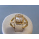 Zlatý dámsky prsteň zirkóny žlté zlato VP55424Z 14 karátov 585/1000 4,24g