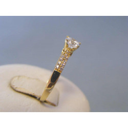 Zlatý dámsky prsteň žlté zlato zirkóny VP53168Z 14 karátov 585/1000 2,28g