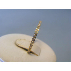 Zlatý dámsky prsteň zirkóny VP58120 14 karátov 585/1000 1,20g
