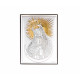 Strieborný obraz Matka Božia pozlatený V18062/4L