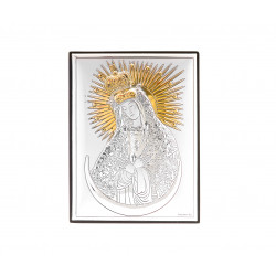 Strieborný obraz Matka Božia pozlatený V18062/4L
