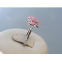 Strieborný detský prsteň motýľ ružový DPS47169 925/1000 1,69g