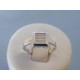 Strieborný dámsky prsteň kocka zirkóny DPS51211 925/1000 2,11g