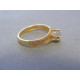 Zlatý dámsky prsteň žlté zlato zirkóny VP51233Z 14 karátov 585/1000 2,33g