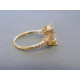 Zlatý dámsky prsteň žlté zlato zirkóny DP55317Z 14 karátov 585/1000 3,17g