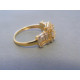 Zlatý dámsky prsteň zirkóny žlté zlato DP55316Z 14 karátov 585/1000 3,16g