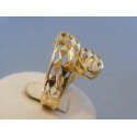 Zlatý dámsky prsteň vzorovaný žlté zlato DP62403Z 14 karátov 585/1000 4,03g