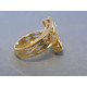 Zlatý dámsky prsteň vzorovaný žlté zlato DP62403Z 14 karátov 585/1000 4,03g