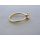 Zlatý dámsky prsteň žlté zlato zirkóny DP59218Z 14 karátov 585/1000 2,18 g