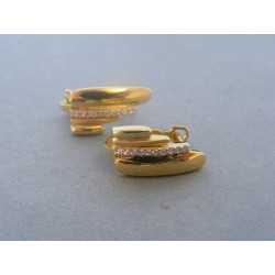 Zlaté dámske náušnice žlté zlato DA332Z 585/1000 14 karátov 3,32 g