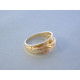 Zlatý prsteň dámsky VP56370V viacfarebné zlato 14 karátov 585/1000 3,70 g