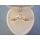 Dámsky zlatý prsteň zirkón v korunke VP50173C červené zlato 14 karátov 585/1000 1,73 g