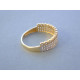 Zlatý dámsky prsteň žlté zlato zirkóny VP58217Z 14 karátov 585/1000 2,17 g