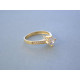 Dámsky zlatý prsteň DP50172Z žlté zlato zirkóny 14 karátov 585/1000 1,72 g