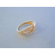 Dámsky zlatý prsteň viacfarebné zlato zirkóny DP60274V 14 karátov 585/1000 2,74 g