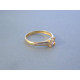 Dámsky zlatý prsteň žlté zlato zirkóny DP52165Z 14 karátov 585/1000 1,65 g