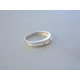Dámsky zlatý prsteň biele zlato zirkóny DP50147B 14 karátov 585/1000 1,47 g