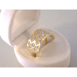 Dámsky zlatý prsteň DP56250V viacfarebné zlato 14 karátov 585/1000 2,50 g