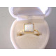 Dámsky zlatý prsteň štvorec opál DP55186Z  žlté zlato 14 karátov 585/1000 1,86 g