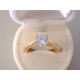 Zlatý prsteň dámsky viacfarebné zlato zirkóny VP55361V 14 karátov 585/1000 3,61 g