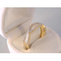 Zlatý dámsky prsteň žlté zlato číre zirkóny VP58274Z 14 karátov 585/1000 2,74 g