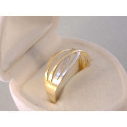 Zlatý dámsky prsteň preplietaný vzor VP58209V viacfarebné zlato 14 karátov 585/1000 2,09 g