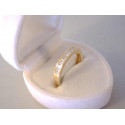 Dámsky zlatý prsteň pekný vzhľad  zirkóny VP54213Z žlté zlato 14 karátov 585/1000 2,13 g