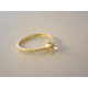 Dámsky zlatý prsteň vzorovaná obruč zirkón VP54152Z žlté zlato 14 karátov 585/1000 1,52 g