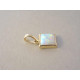 Dámska zlatá súprava prívesok ,naušnice, prsteň opál VS55358Z žlté zlato 14 karátov 585/1000 3,58 g