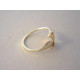 Zlatý prsteň dámsky zaujímavý vzhľad viacfarebné zlato VP58205V 14 karátov 585/1000 2,05 g