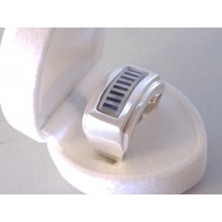 Výrazný pánsky strieborný prsteň zdobený ONYX VPS611184 925/1000 11.84 g
