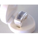 Výrazný pánsky strieborný prsteň zdobený ONYX VPS611184 925/1000 11.84 g