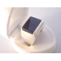Strieborný pánsky prsteň čierny ONYX VPS60885 925/1000 8,85 g