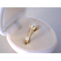 Dámsky zlatý prsteň zirkóny VP54165Z 14 karátov 585/1000 1,65 g