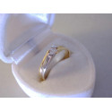 Zlatý dámsky prsteň viacfarebné zlato zirkón VP596266V 14 karátov 585/1000 2,66 g