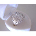 Strieborný prsteň dámsky vzorovaný kvetinový vzhľad VPS57374 925/1000 3,74 g
